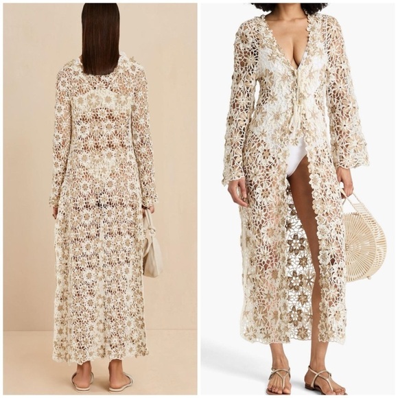 NWT CULT GAIA Ollie crochet-knit coverup SZ S - Picture 3 of 10